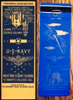 Saint Marys Naval PreFlight School Match Books