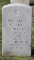 Thumbnail for Norman Stuart Burton grave marker from Marvin & Samme Templin on Findagrave