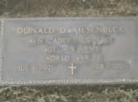 Thumbnail for Donald Dayton Riesenbeck grave marker from Ed Smith on Findagrave