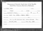 Thumbnail for Nebraska, U.S., Grand Army of the Republic, Burial Records, 1861-1948 for John Wiar.jpg