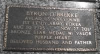 Byron OBrekke grave marker from Mudlark on Findagrave