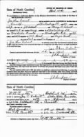 Calvert-Brooks marriage certificate