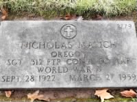 Thumbnail for Nicholas Matich grave marker from JM on Findgrave