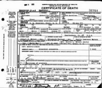 Thumbnail for Waters John G death certificate