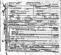 Wham DeWitt Talmadge death certificate