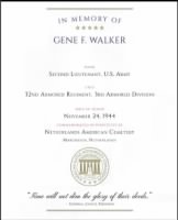 Thumbnail for Walker, Gene F., 2LT