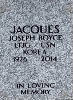 Thumbnail for Joseph Boyce Jacques grave marker from Marilyn McRae McCarty on Findagrave