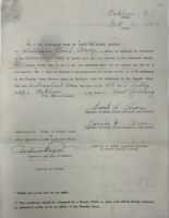 aron Parent's Concent for Minor Enlistment 16 Oct 42 page 1