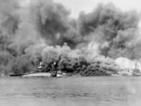 Thumbnail for USS_Oklahoma_on_fire wikipedia