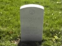 Thumbnail for Thomas W Fox grave marker from Genealogist Val on Findagrave