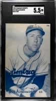 305475497550a 1953 Canadian Exhibit #34 Bob Alexander Montreal Royals - blue - SGC 5.5 Ex+.png