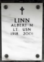 Albert M Linn grave marker from Rosemary Holly Skelley on Findagrave adj