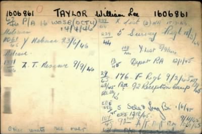 Walter William > Taylor, Walter William (1605636)