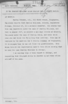 Old German Files, 1909-21 > Charles Williams (#8000-79664)