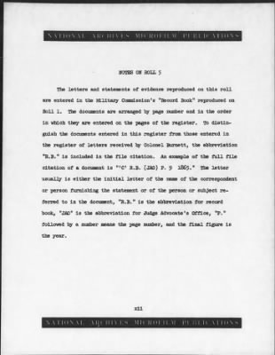 Thumbnail for Letters Received and Statements of Evidence Collected by the Military Commission, pages 54-69