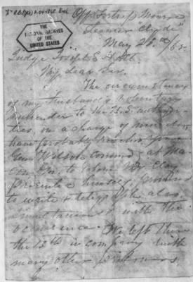 Thumbnail for Letters Received and Statements of Evidence Collected by the Military Commission, pages 54-69