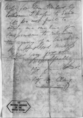 Thumbnail for Letters Received and Statements of Evidence Collected by the Military Commission, pages 54-69