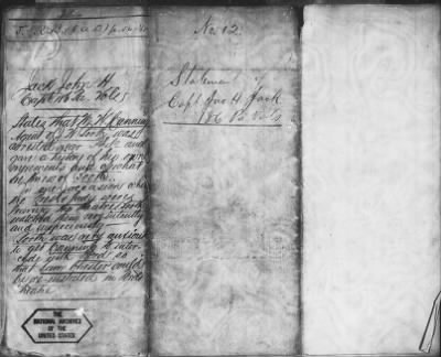 Thumbnail for Letters Received and Statements of Evidence Collected by the Military Commission, pages 54-69