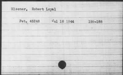 Thumbnail for 1944 > Misener, Robert Loyal