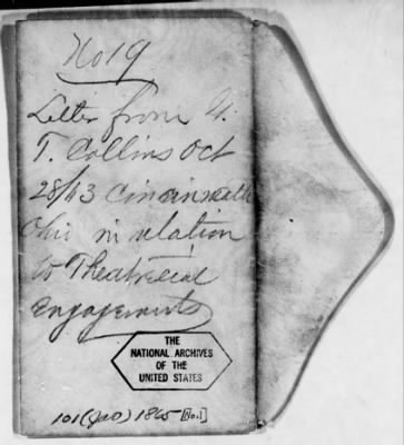 Thumbnail for Letters Received by Col. H. L. Burnett, File Nos. 1-359