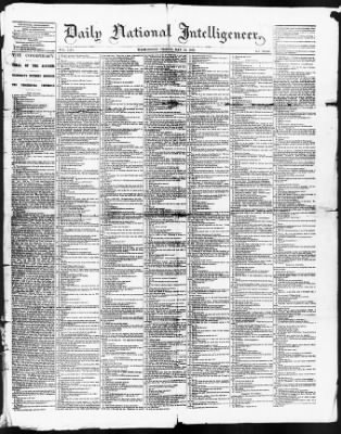 Issues of the Daily National Intelligencer, May 16-Jun 30, 1865 AND Miscellaneous Records Relating to the Court-Martial