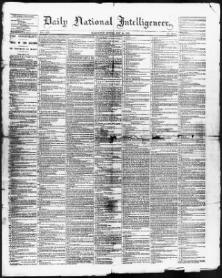 Thumbnail for Issues of the Daily National Intelligencer, May 16-Jun 30, 1865 AND Miscellaneous Records Relating to the Court-Martial