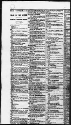 Thumbnail for Issues of the Daily National Intelligencer, May 16-Jun 30, 1865 AND Miscellaneous Records Relating to the Court-Martial