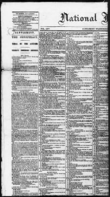 Thumbnail for Issues of the Daily National Intelligencer, May 16-Jun 30, 1865 AND Miscellaneous Records Relating to the Court-Martial