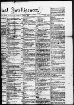 Thumbnail for Issues of the Daily National Intelligencer, May 16-Jun 30, 1865 AND Miscellaneous Records Relating to the Court-Martial