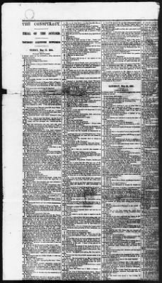 Thumbnail for Issues of the Daily National Intelligencer, May 16-Jun 30, 1865 AND Miscellaneous Records Relating to the Court-Martial