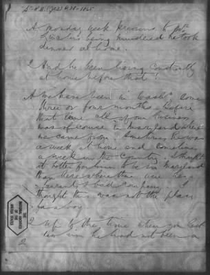 Thumbnail for Letters received and Statements of Evidence collected by the Military Commission, pages 70-104 AND Letters received by Col. H. L. Burnett with Endorsements, May 9,-Jun 9, 1865