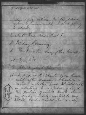 Thumbnail for Letters received and Statements of Evidence collected by the Military Commission, pages 70-104 AND Letters received by Col. H. L. Burnett with Endorsements, May 9,-Jun 9, 1865