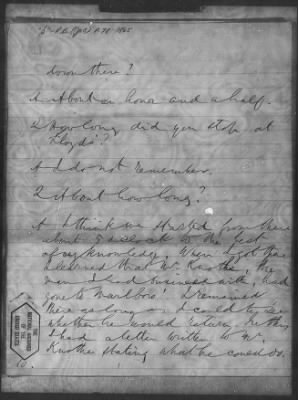 Letters received and Statements of Evidence collected by the Military Commission, pages 70-104 AND Letters received by Col. H. L. Burnett with Endorsements, May 9,-Jun 9, 1865