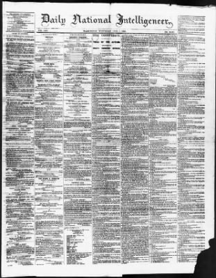 Thumbnail for Issues of the Daily National Intelligencer, May 16-Jun 30, 1865 AND Miscellaneous Records Relating to the Court-Martial