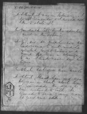 Thumbnail for Letters received and Statements of Evidence collected by the Military Commission, pages 70-104 AND Letters received by Col. H. L. Burnett with Endorsements, May 9,-Jun 9, 1865