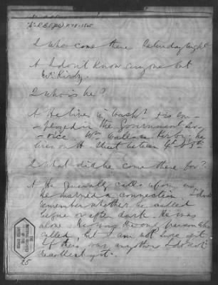 Letters received and Statements of Evidence collected by the Military Commission, pages 70-104 AND Letters received by Col. H. L. Burnett with Endorsements, May 9,-Jun 9, 1865