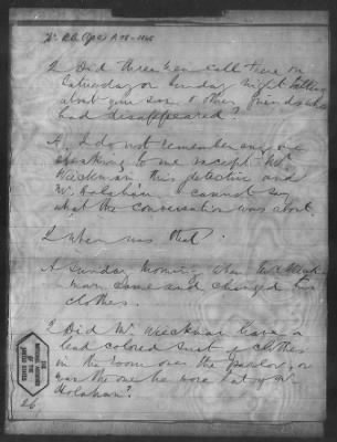 Thumbnail for Letters received and Statements of Evidence collected by the Military Commission, pages 70-104 AND Letters received by Col. H. L. Burnett with Endorsements, May 9,-Jun 9, 1865