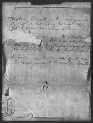 Letters received and Statements of Evidence collected by the Military Commission, pages 70-104 AND Letters received by Col. H. L. Burnett with Endorsements, May 9,-Jun 9, 1865