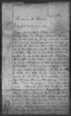 Letters received and Statements of Evidence collected by the Military Commission, pages 70-104 AND Letters received by Col. H. L. Burnett with Endorsements, May 9,-Jun 9, 1865