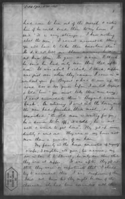 Letters received and Statements of Evidence collected by the Military Commission, pages 70-104 AND Letters received by Col. H. L. Burnett with Endorsements, May 9,-Jun 9, 1865