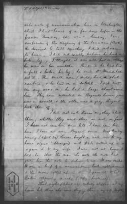 Letters received and Statements of Evidence collected by the Military Commission, pages 70-104 AND Letters received by Col. H. L. Burnett with Endorsements, May 9,-Jun 9, 1865