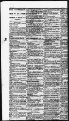 Thumbnail for Issues of the Daily National Intelligencer, May 16-Jun 30, 1865 AND Miscellaneous Records Relating to the Court-Martial