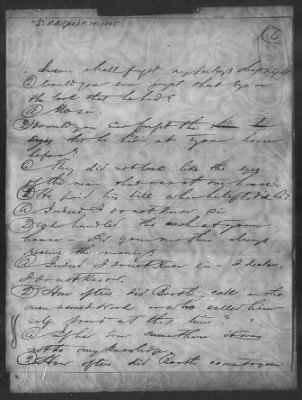 Letters received and Statements of Evidence collected by the Military Commission, pages 70-104 AND Letters received by Col. H. L. Burnett with Endorsements, May 9,-Jun 9, 1865