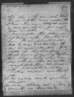 Letters received and Statements of Evidence collected by the Military Commission, pages 70-104 AND Letters received by Col. H. L. Burnett with Endorsements, May 9,-Jun 9, 1865