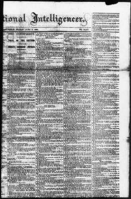 Thumbnail for Issues of the Daily National Intelligencer, May 16-Jun 30, 1865 AND Miscellaneous Records Relating to the Court-Martial