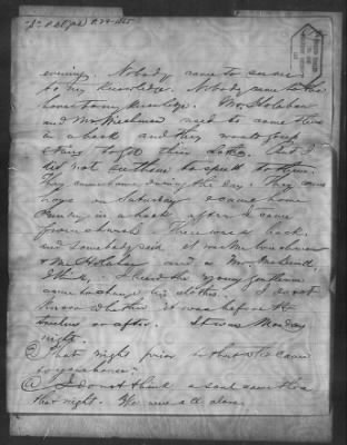 Letters received and Statements of Evidence collected by the Military Commission, pages 70-104 AND Letters received by Col. H. L. Burnett with Endorsements, May 9,-Jun 9, 1865