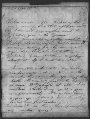 Letters received and Statements of Evidence collected by the Military Commission, pages 70-104 AND Letters received by Col. H. L. Burnett with Endorsements, May 9,-Jun 9, 1865