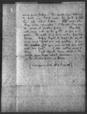 Letters received and Statements of Evidence collected by the Military Commission, pages 70-104 AND Letters received by Col. H. L. Burnett with Endorsements, May 9,-Jun 9, 1865