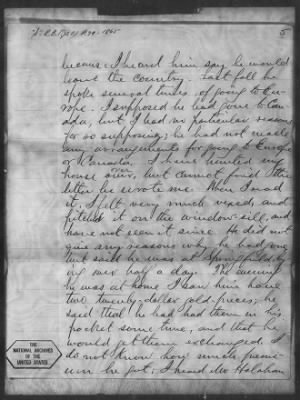 Letters received and Statements of Evidence collected by the Military Commission, pages 70-104 AND Letters received by Col. H. L. Burnett with Endorsements, May 9,-Jun 9, 1865