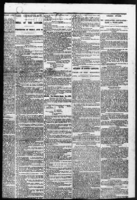 Thumbnail for Issues of the Daily National Intelligencer, May 16-Jun 30, 1865 AND Miscellaneous Records Relating to the Court-Martial